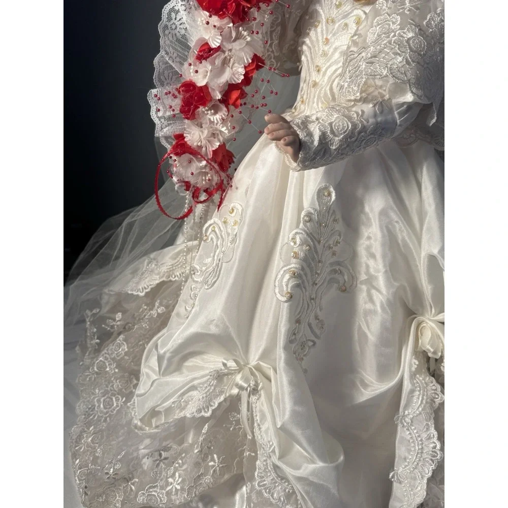 Kais Collection Full Porcelain Bride Doll LE1063/1500, 25in By J. Berard